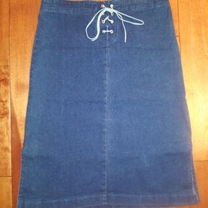 Styles Lace up pencil skirt